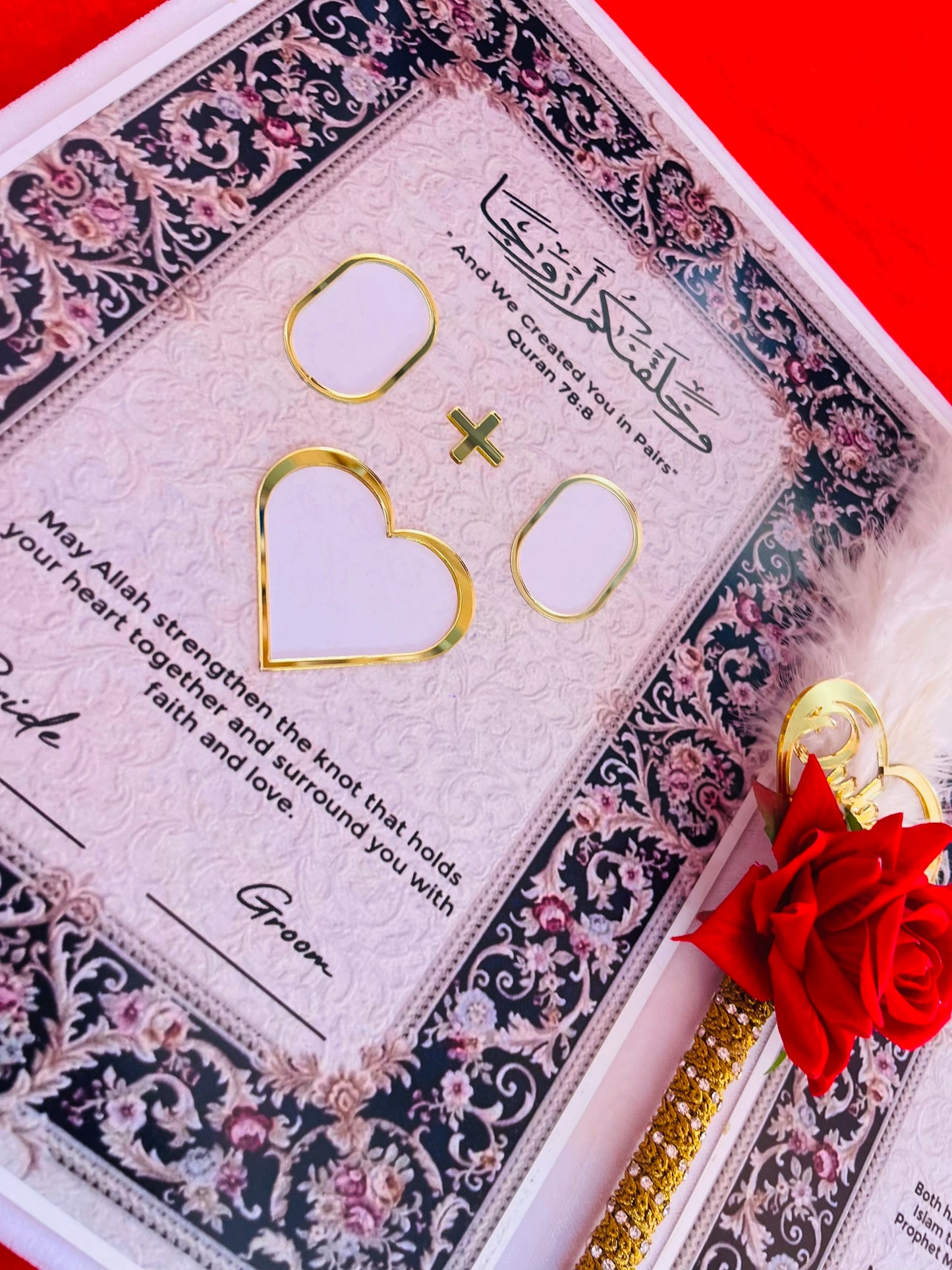 Nikah Namah Set with Initials