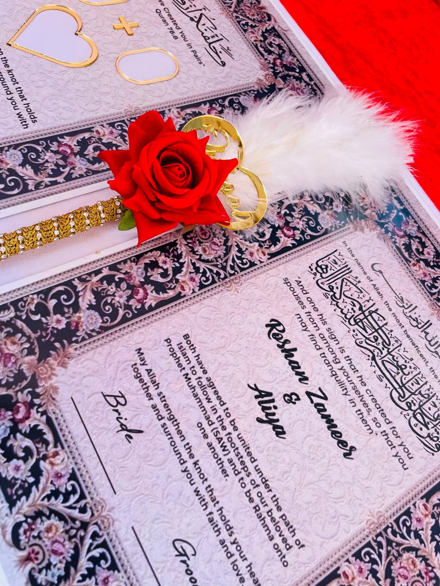 Nikah Namah Set with Initials