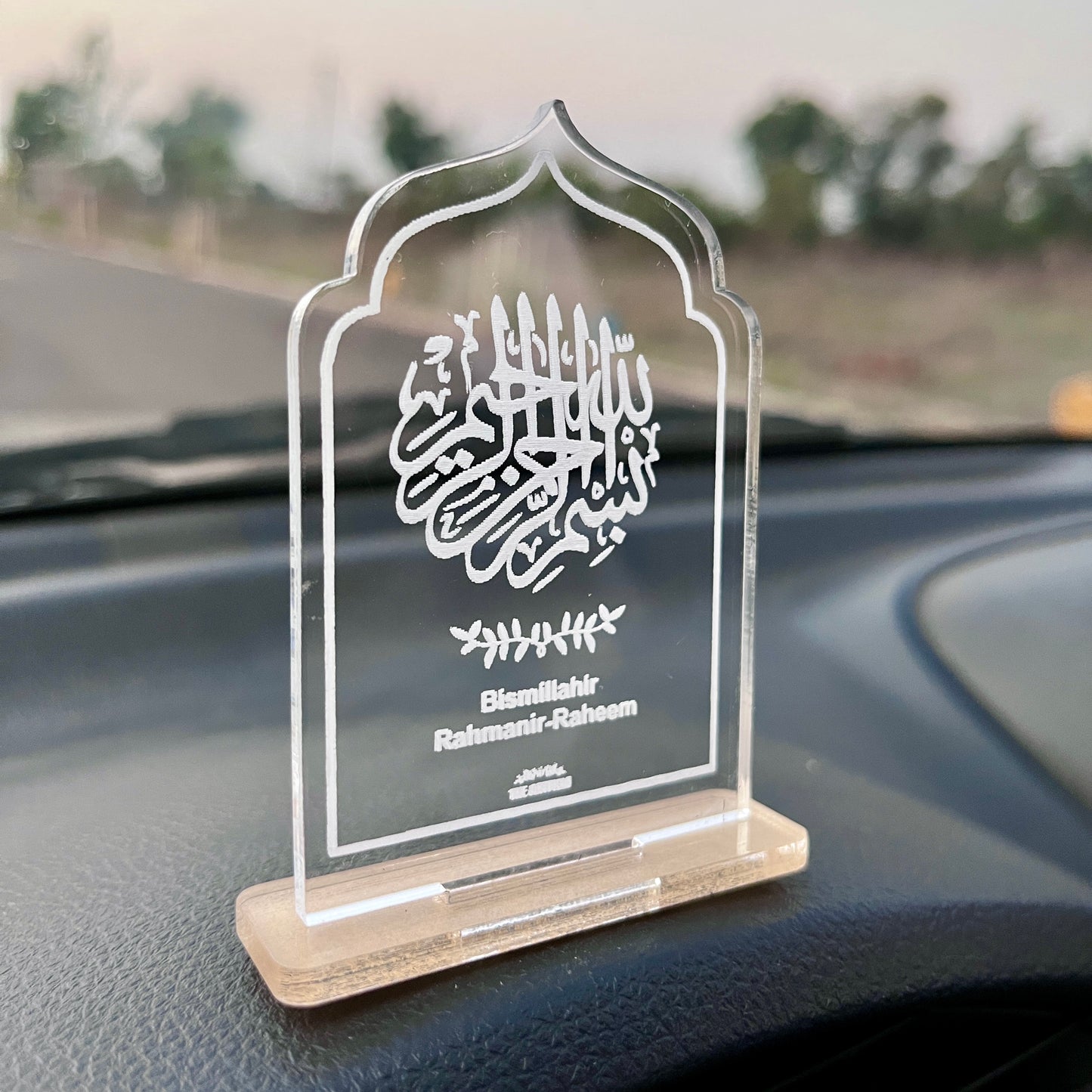 Bismillahir Rahmanir raheem - Transperant - Islamic Car Stand