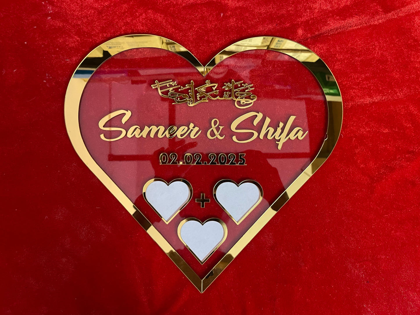 Heart Shape Thumb Plate