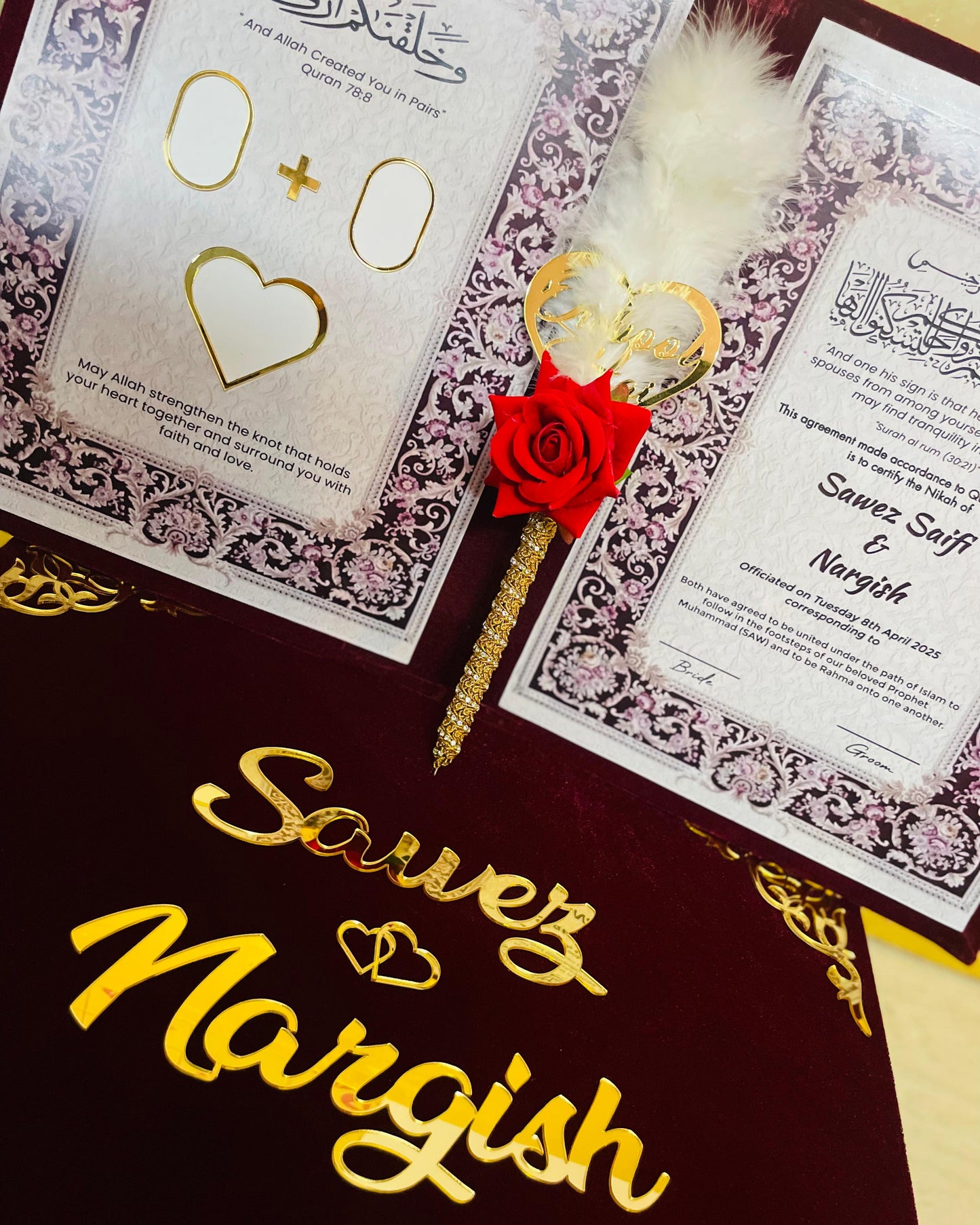 Nikah Namah Set with Box