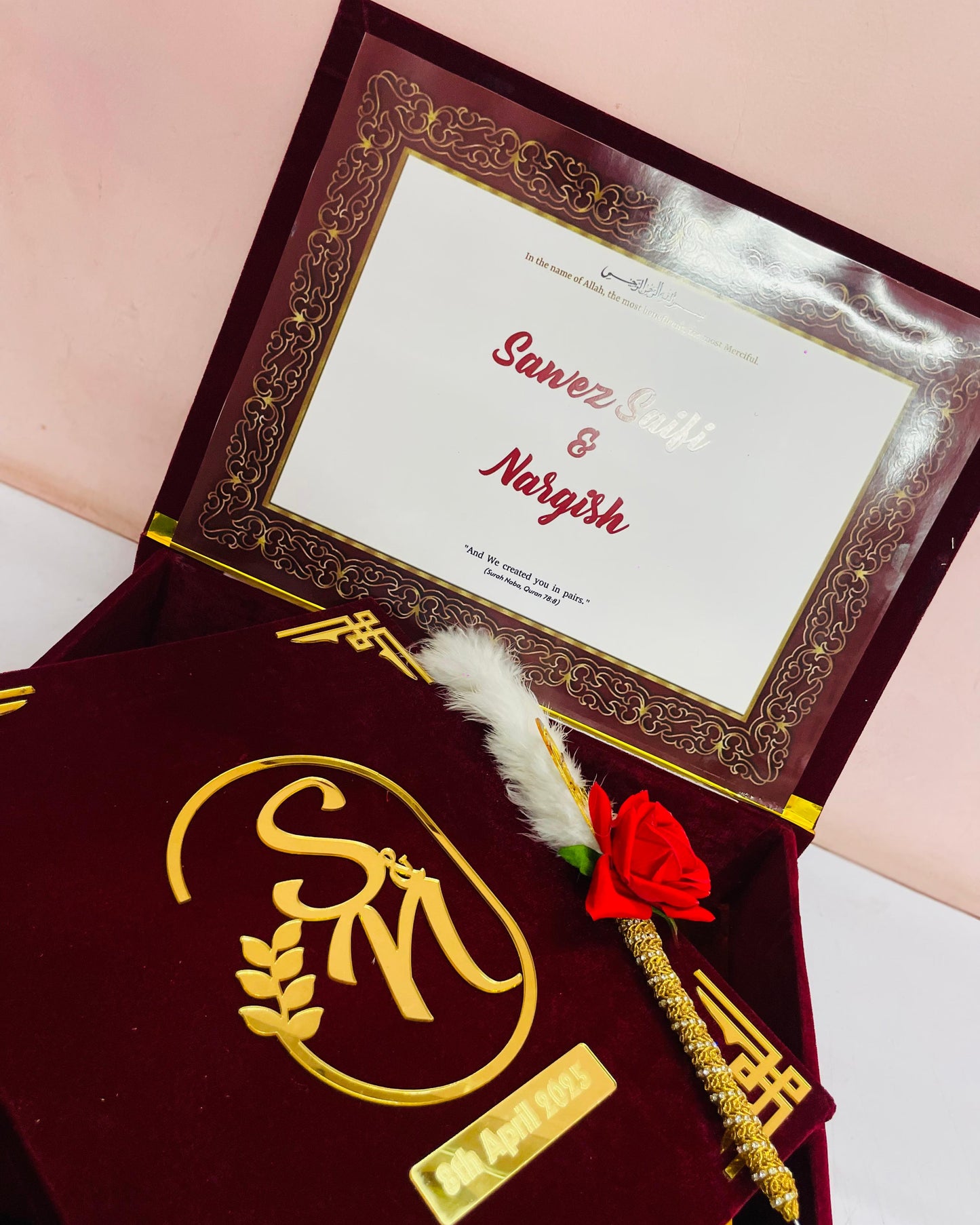 Nikah Namah Set with Box