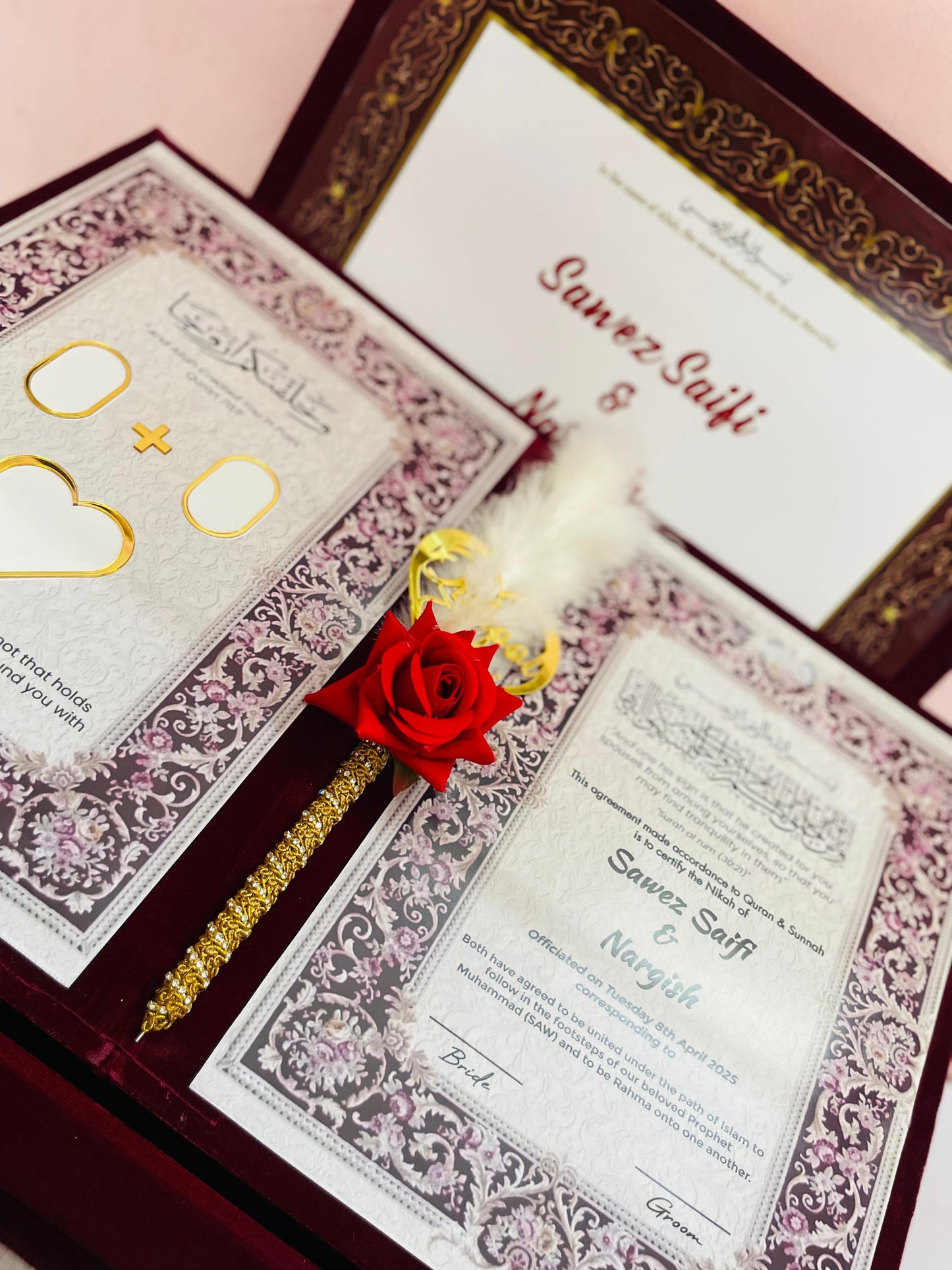 Nikah Namah Set with Box