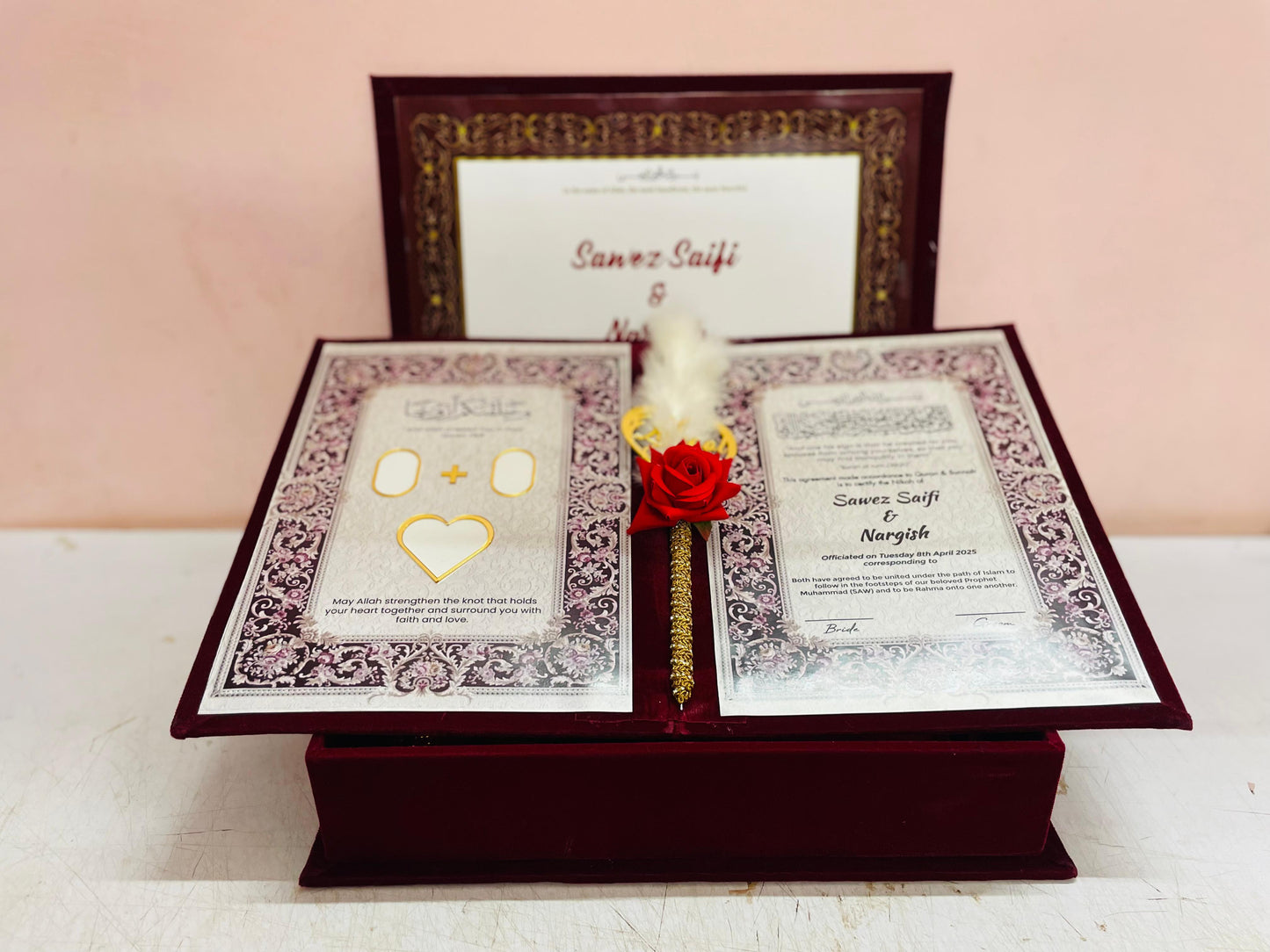 Nikah Namah Set with Box