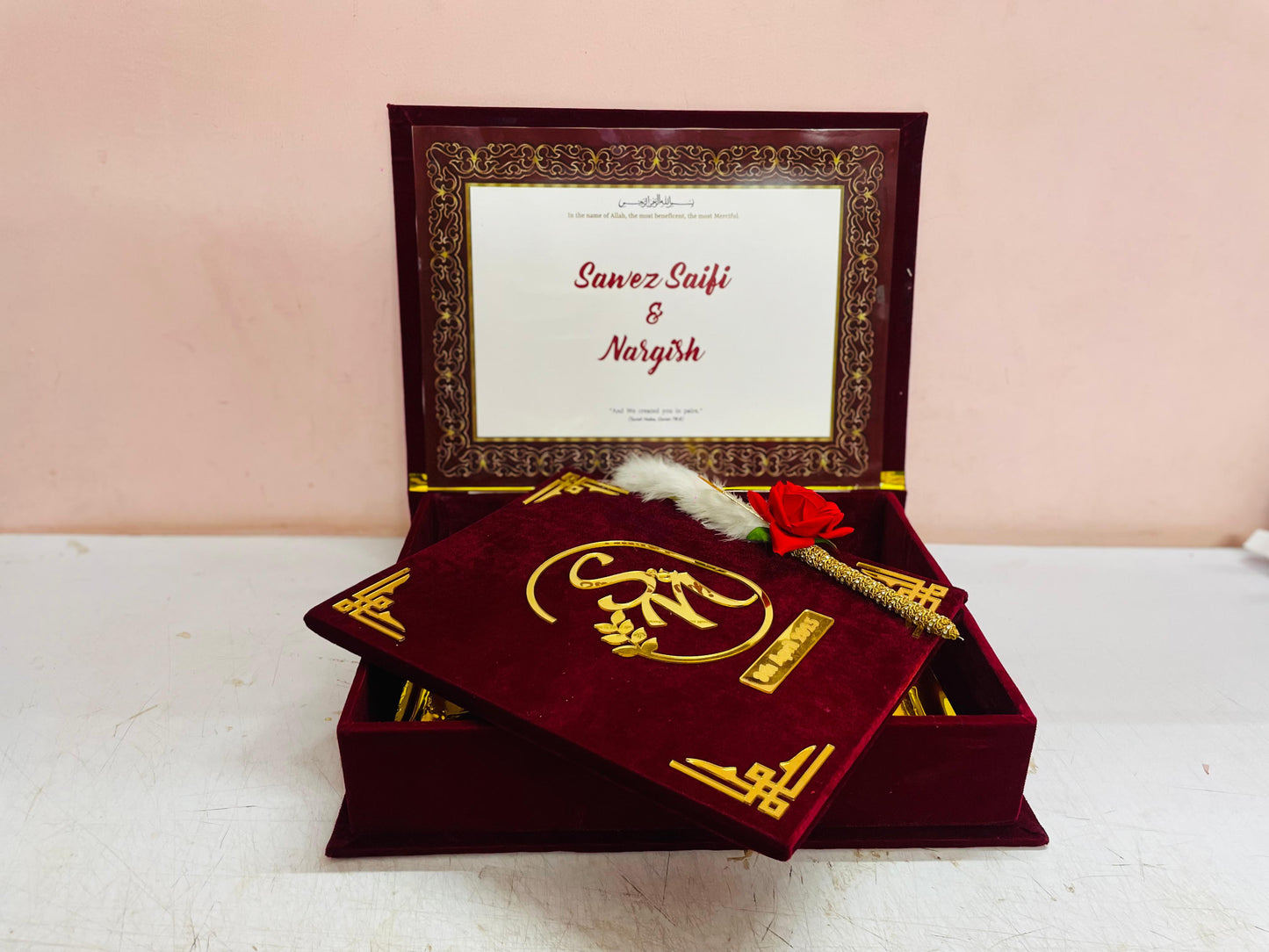 Nikah Namah Set with Box