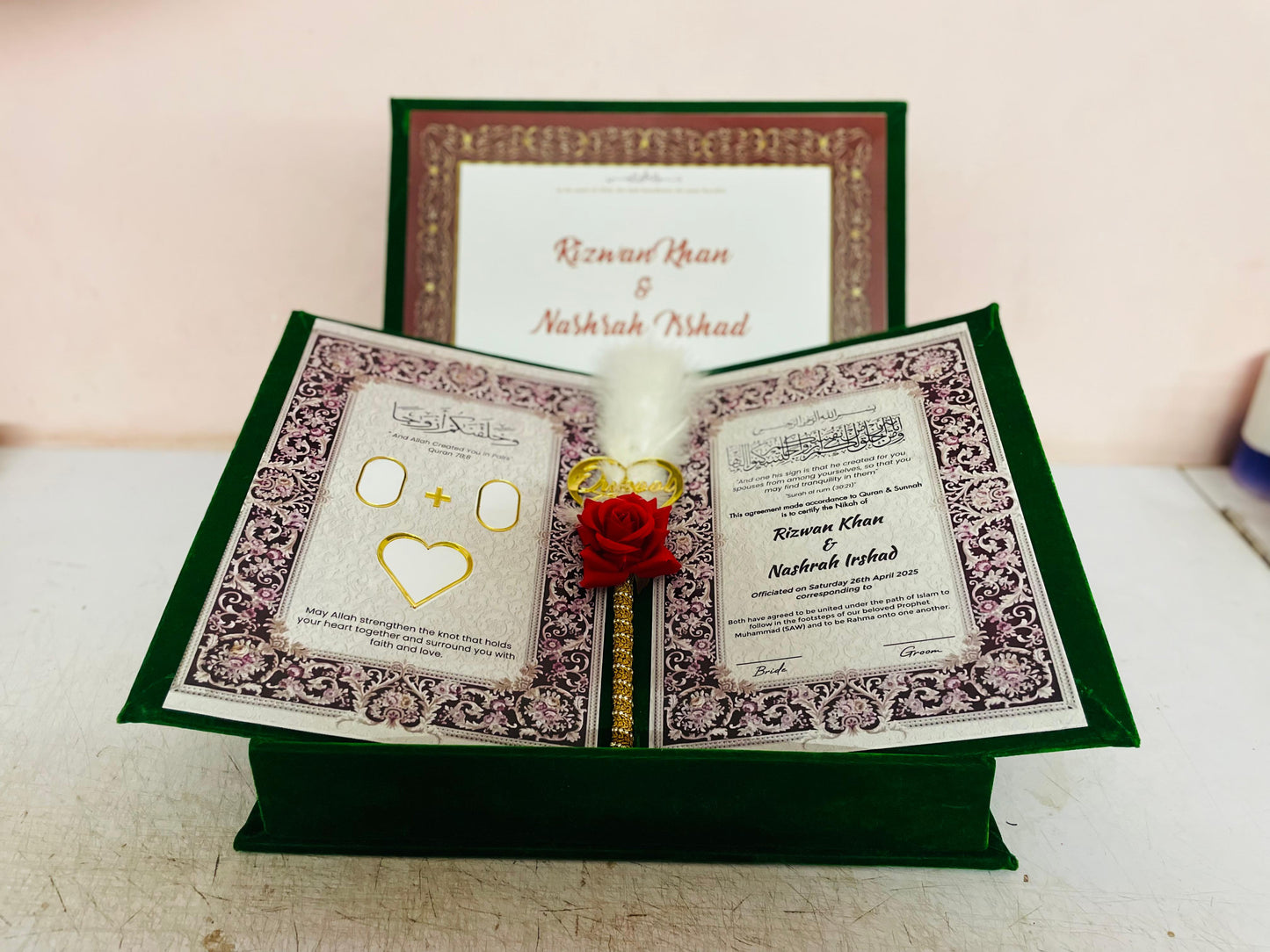 Nikah Namah Set with Box