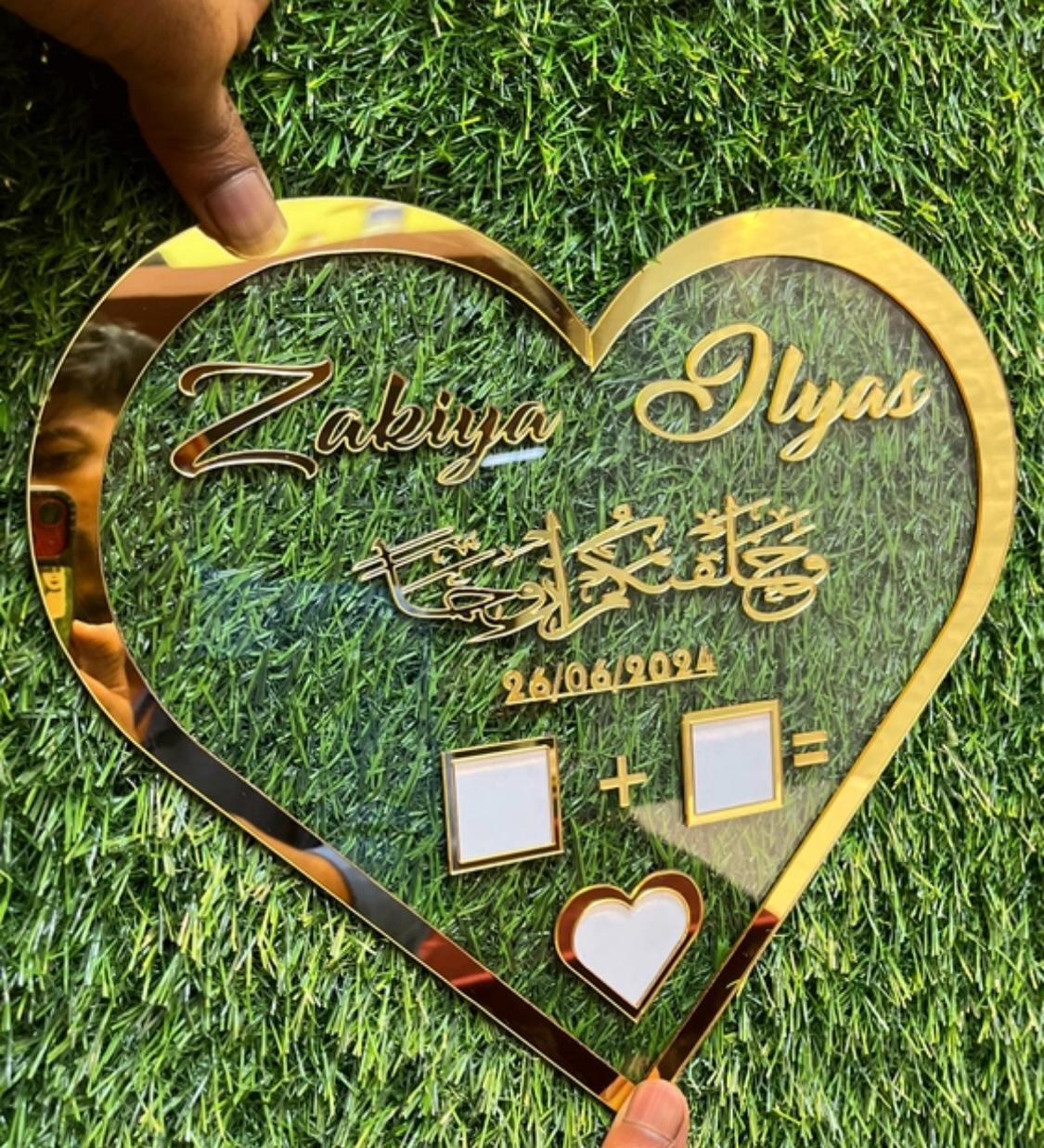 Heart Shape Thumb Plate